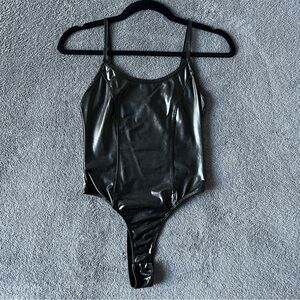 Bozzolo Shiny Black Bodysuit